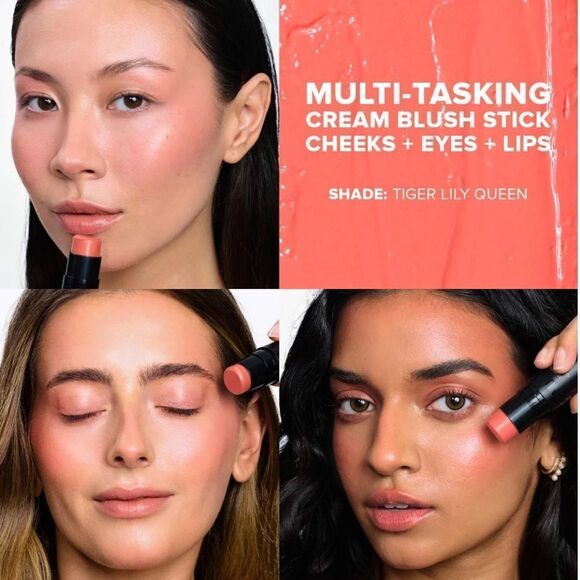 NWT- NUDESTIX
Nudies Cream Blush All-Over-Face Color-TIGER LILY QUEEN - Picture 1 of 13